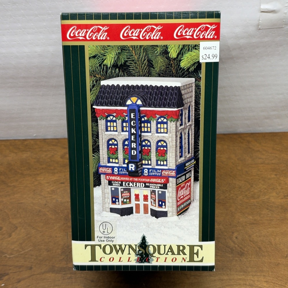 Vtg Coca-Cola Town Square Collection Eckerd Drug Store Christmas 1999 604672